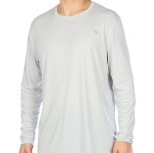 Reel Legends Men’s Long Sleeve Performance Shirt White Size M Reel-Tec Moisture